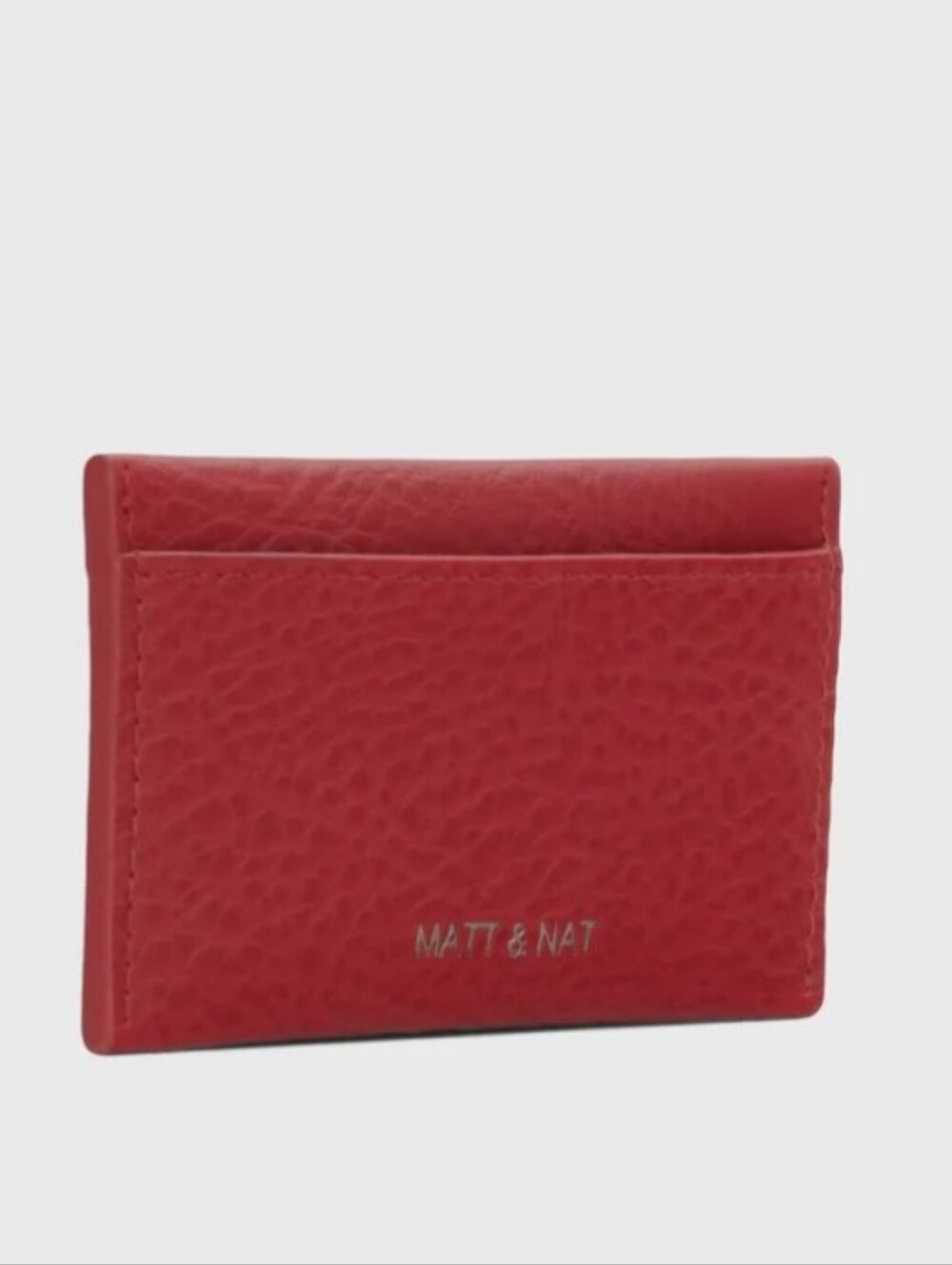 MATT & NAT SAL Slim Card Holder - Dwell Red Textured NWOT